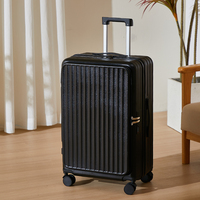 Ensemble de 3 valises de voyage extensibles, légères et résistantes à l'eau, avec roulettes silencieuses à 360° et système à ressorts