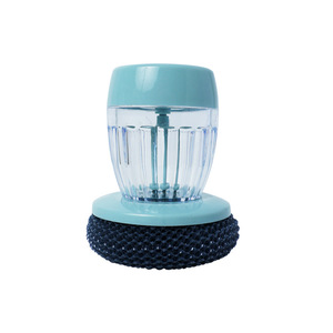 Hydraulic Pot Scrubber Round Self Filling Hand Pressable Non Shedding Steel Wire <b>Brush</b> For Pots Pans Bowls Cleaning - Product Image 5