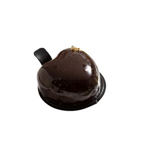 Black PS <b>Plastic</b> Food Grade Sheet Cake Tray Pastry Holder Dessert Slice Pan Cheesecake Base with Lid for Party Supplies - Product Image 3