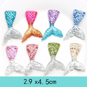 Miễn Phí Vận Chuyển Nhựa Thủ Công Tự Làm Phụ Kiện Paillette Hấp Dẫn Nhựa Mermaid Tail Charms Flatback Nhựa Thủ Công Mỹ Nghệ Tô Điểm - Product Image 2