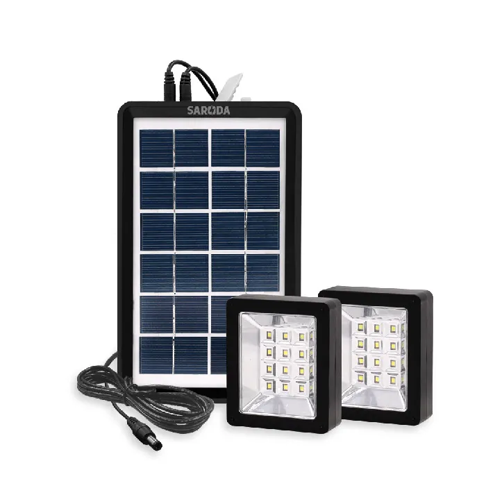 Sistem Pengisi Daya Baterai Lampu Daya Dalam Ruangan Lampu Energi Listrik Kecil untuk Minum Lithium 12V Telepon Led Solar Kit