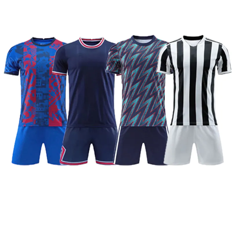 2022 Großhandel Fußball Team Trikots Uniform Set Custom Club Logo Fußball trikot