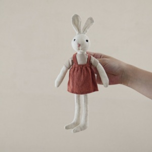 Lindo Conejo de Peluche de Algodón con Orejas Largas, Juguete de Peluche Suave para Bebés, Animal de Peluche para <span class=keywords><strong>Dormir</strong></span>, Regalo de Cumpleaños para Niños - Product Image 3