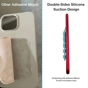 Support adhésif en silicone pour coque de téléphone, ventouse moulée par injection pour selfies mains libres, enregistrement vidéo, jouets de décompression - Product Image 2