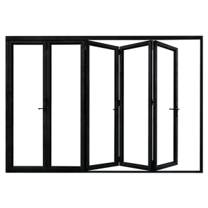 Portes <span class=keywords><strong>de</strong></span> <span class=keywords><strong>garage</strong></span> accordéon / Porte pliante en aluminium / Porte d'écran à double pliage - Product Image 2