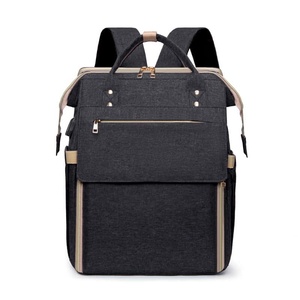Waterproof PU Oxford Women's Backpack Square Office Laptop Compartment Air <b>Cushion</b> Strap - Product Image 1