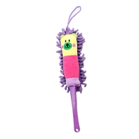 Mini ensemble d'outils de nettoyage pour enfants de style moderne, brosse et serpillière en chenille douce avec tête de balai en PP et manche en plastique