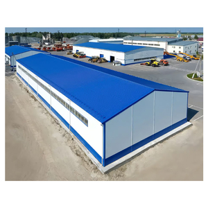 Cobertizo de bajo precio Kit de almacenamiento Hangar Préfabriquée 200m2 Estructura de acero Almacén - Product Image 6