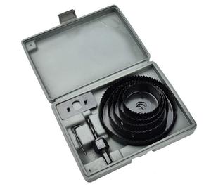 PMS 11 pièces, ouvre-trous pour le travail du <span class=keywords><strong>bois</strong></span>, scie cloche en acier au carbone, foret, <span class=keywords><strong>gabarit</strong></span> de guidage pour portes en <span class=keywords><strong>bois</strong></span> - Product Image 1