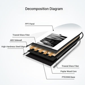 Ensemble de snowboard pour adultes en stock, vente en gros d'usine, snowboard tout-terrain, bottes de snowboard imperméables et durables, et fixations de snowboard - Product Image 5