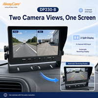 Moniteur de véhicule AlwayCare 7 pouces AHD TFT LCD avec double caméra, écran partagé, télécommande pour camion, bus, fourgonnette