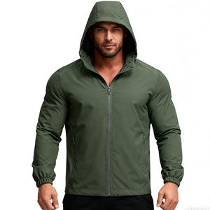 Chaqueta Impermeable con Cremallera para Hombre de Alta Calidad, Chaqueta Cortavientos con Capucha para Exteriores, Personalizable con Logotipo, Tallas Grandes - Product Image 3