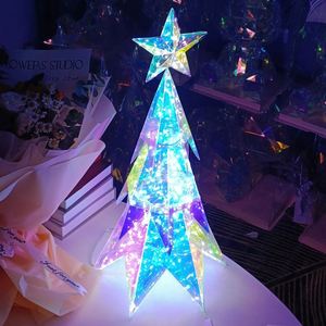 Guirlande lumineuse à LED Arbre de Noël Ambiance Lumière Scène Disposition Fantasy USB Batterie Noël Diy Holiday Party Décoration - Product Image 3