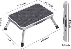 Taburete plegable fácil de almacenar escalones plegables para caravanas taburete antideslizante ideal para el hogar - Product Image 6