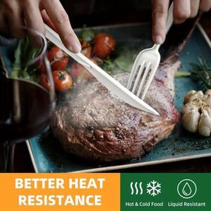 Cucharas Desechables Ecológicas de Almidón de Maíz, Cubiertos Biodegradables de Plástico PLA para Comidas para Llevar, Cucharas Ecológicas de Almidón de Maíz - Product Image 3