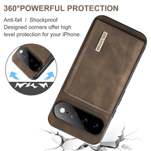 เคสโทรศัพท์หนัง PU แม่เหล็กสุดหรูสำหรับ Google Pixel 11 6 7 8 9 10 Pro XL พร้อมช่องใส่บัตรและขาตั้งป้องกัน - Product Image 5