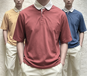 Chemises de golf vintage unisexe 100 % coton anti-plis à manches courtes de couleur foncée – Erreurs de typographie, veuillez fournir un produit valide - Product Image 1
