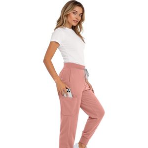 Pantalones Médicos para Mujer, Corte Jogger, Cintura Alta, Elásticos, Mezcla de Algodón, Uniformes de Hospital - Product Image 2