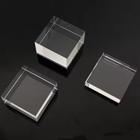 Vente en gros de cubes en verre cristal K9 vierges de haute qualité, personnalisables, gravure laser 3D, logo gravé au laser pour la décoration