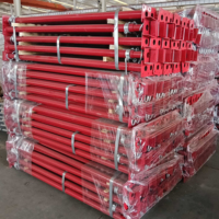 Puntales de Acero Galvanizado Ajustables DAZHI DZ-48, Puntales de Apuntalamiento para Construcción Industrial, Poste Telescópico de Tornillo de Alta Resistencia