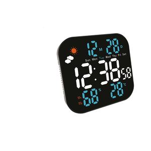 Reloj de Pared Digital Grande al por Mayor con Control Remoto Electrónico, Doble Alarma, Estación Meteorológica, Temperatura, Humedad y Fecha - Product Image 1