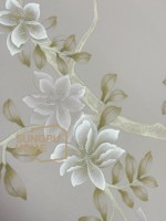 Papier peint peint à la main SUNGPU, broderie de perles, murale florale magnolia, papier peint peint à la main pour résidences de luxe