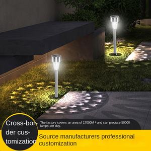 Lámpara Solar LED para Jardín, Acero Inoxidable, IP65, Control Remoto, Iluminación Decorativa para Césped, Patio y Camino - Product Image 3