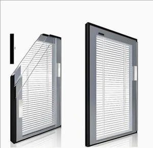 Vente en gros <span class=keywords><strong>Double</strong></span> vitrage Portes coulissantes/volets vitrés isolants Stores creux encastrés Ouverture horizontale pour hôtels - Product Image 1