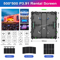 TOPvision Novastar System Alquiler al aire libre Etapa Pantalla LED Tamaños de panel con gabinete de aluminio