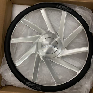 Customized horn finish <b>brush</b> silver /chrome forged steering wheel for Classic cars - Product Image 4