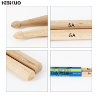 Baguettes de batterie Promark 5B 7A en érable et caoutchouc de qualité supérieure, personnalisées, directement de l'usine GB111, accessoires pour instruments de musique