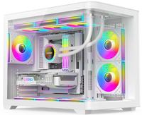 Vente en gros d'usine, châssis PC ATX ITX, châssis de console de jeu, châssis de bureau avec verre trempé, châssis d'ordinateur BTX