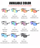 Lunettes de soleil de sport Stoma Own Patent Mtb pour hommes, vélo, cyclisme, personnalisées, UV400, interchangeables, pour course à pied, pêche, golf, activités de plein air