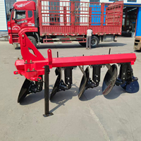 Charrue à disques tractée par tracteur à trois points, facile à utiliser, avec herse agricole et lames à disques, mini-charrue