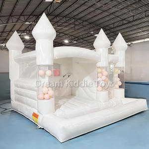 Château gonflable blanc de 15 pieds, château gonflable pour enfants, toboggan gonflable pour mariages, anniversaires, événements - Product Image 3