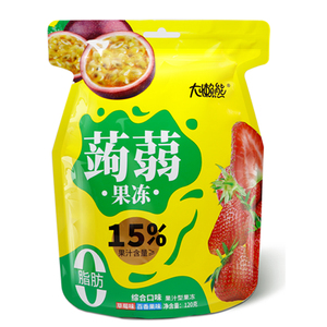 Vendita <span class=keywords><strong>calda</strong></span> gelatina Konjac aromatizzata alla frutta morbido e flessibile Keto personalizzato pronto a mangiare a basso contenuto di carboidrati 0 calorie confezionato in sacchetti - Product Image 2