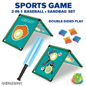 Jeu de <span class=keywords><strong>golf</strong></span> pour enfants 2 en 1 avec sacs de lancer, équipement sportif éducatif d'extérieur avec accessoires en plastique, jouet amusant pour enfants - Product Image 2