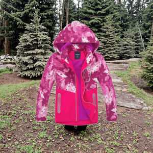 Veste de sport respirante de haute qualité, imperméable, coupe ajustée, à col montant, fermeture éclair, à rayures, pour enfants - Product Image 3