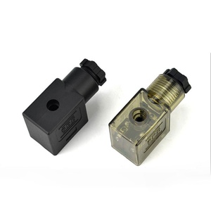 Conector de Bobina Solenoide DIN43650A DIN43650B DIN43650C MPM, Enchufe 2P+E 3P+E IP65 AC/DC con Indicador LED Rojo/Blanco - Product Image 2