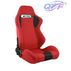 Nuevos Asientos Deportivos Universales de Tela de Gamuza Roja Completa Tipo Bucket con Techo para Gradas y Tráfico Intenso - Product Image 2