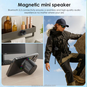 Enceinte Bluetooth magnétique <span class=keywords><strong>LED</strong></span> RGB Mini Enceinte portable Support magnétique pour téléphone Anneau Boîte à <span class=keywords><strong>son</strong></span> sans fil Enceinte Bluetooth <span class=keywords><strong>Tour</strong></span> - Product Image 6