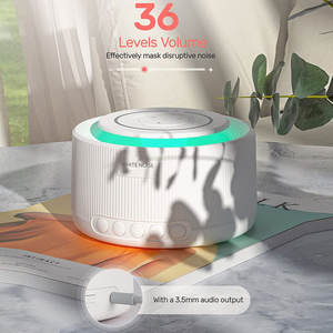 Máquina de Sonido de Ruido Blanco Portátil, Redonda, Sin Bucle, con USB, para Bebés y <span class=keywords><strong>Adultos</strong></span>, Personalizable - Product Image 5