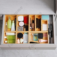 Ensemble de boîtes de rangement en bois multifonctionnelles écologiques à 9 compartiments pour la cuisine et la salle de bain, outils et conteneurs pour vaisselle