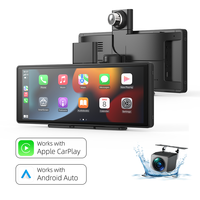 Caméra embarquée 4K 10,26 pouces avec écran IPS, Carplay, angle de 150°, vision nocturne WiFi, Android Auto, enregistreur de conduite sans fil, boîte noire