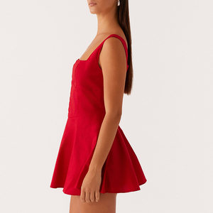 Produttore personalizzato di alta qualità Casual senza maniche gonne vestito Roupas Femininas Da <span class=keywords><strong>Moda</strong></span> elegante Mini abito per le donne - Product Image 6