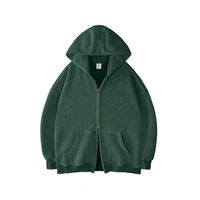 Sweat à capuche vierge Streetwear vintage personnalisé impression bouffante Y2K logo pull surdimensionné sweat à capuche zippé pour hommes lourds sweats pas cher