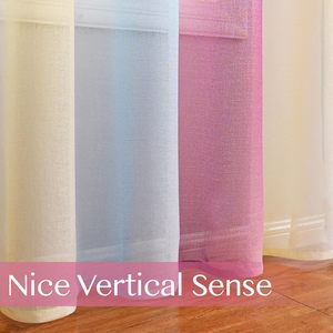 Colorido Ombre <span class=keywords><strong>Dolly</strong></span> Cortinas para niñas 63 pulgadas 2 paneles Unicorn <span class=keywords><strong>Princess</strong></span> Theme en púrpura azul amarillo para decoración de cenefas de dormitorio - Product Image 4