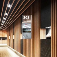Letrero LED Moderno COSUN, Letrero Proyectante de Aluminio para Edificios de Oficinas Contemporáneos y Plazas Comerciales