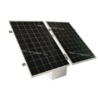 Système de montage au sol en aluminium de haute qualité à poteau unique, support de panneau solaire photovoltaïque à poteau unique, angle d'inclinaison réglable