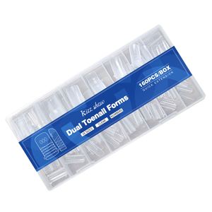 Ongles artificiels en forme de cercueil en <span class=keywords><strong>gel</strong></span> cristal rapide pour la pose d'ongles en forme d'amande de style français, pointes d'ongles en <span class=keywords><strong>gel</strong></span> pour les doigts - Product Image 6